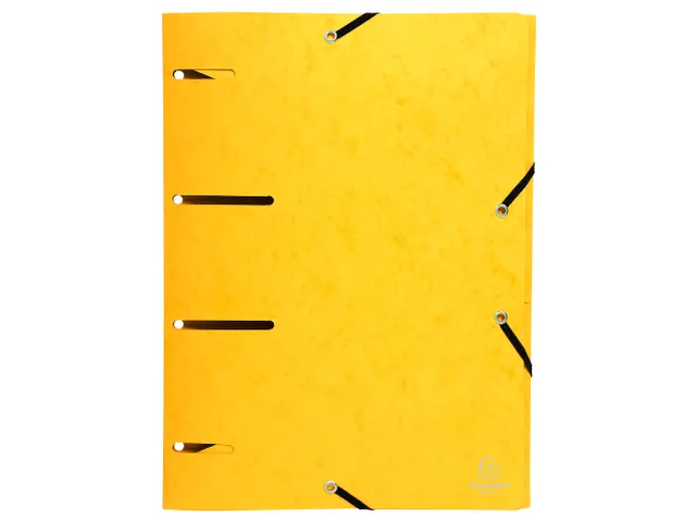 PUNCHY Elastomap 3 kleppen geperforeerd glanskarton 375g/m2 A4 assorti