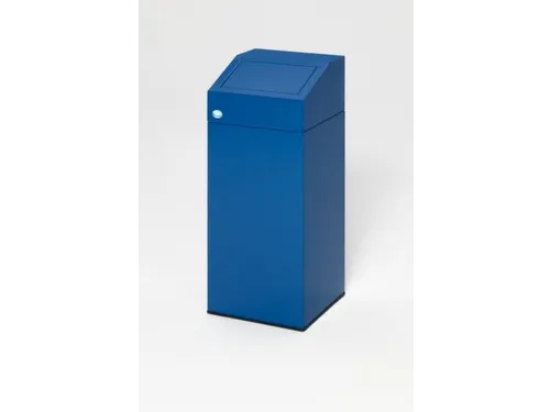 Afvalverzamelaar 45 liter HxBxD 790x320x320mm sticker papier Blauw