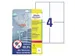 Étiquettes antimicrobien impr. 105x148mm,transp. imprimant laser, cop