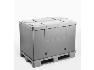 Vouwbare Palletbox Pp/pe Hxlxb 940X1200X1000Mm 850L 3Sledepoten - 5