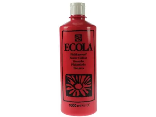 Plakkaatverf Ecola Flacon van 1000 ml Scharlakenrood