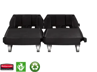Onderstel Rubbermaid Slim Jim zwart - 2