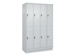 dubbeldekse locker,HxBxD 1950x1200x500mm,4x2vak.,vak B 300mm