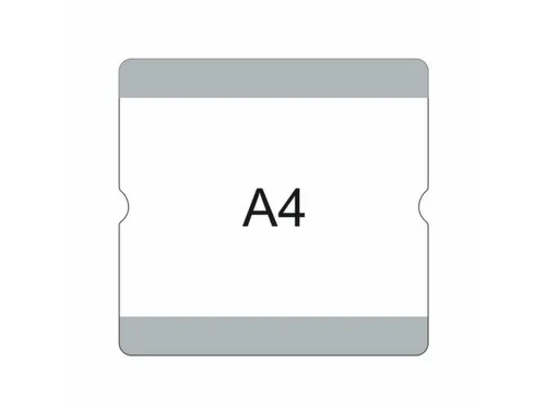beschrijfbare hoes,markering HxB 302x290mm,PVC,grijs
