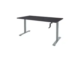 Dextro Slinger Bureau Zit-sta T-poot 180x90 houtprint schaduw 25mm alu