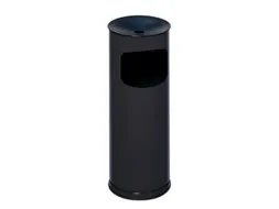 Combi-Asbak 610x250mm Aluminium Opvangbak Asbakopzet Zwart 17 Liter