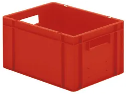 Euronorm-stapelbak 19l 210x400x300mm Wanden/bodem Gesloten Rood