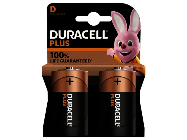 Batterij Duracell Plus 2x D