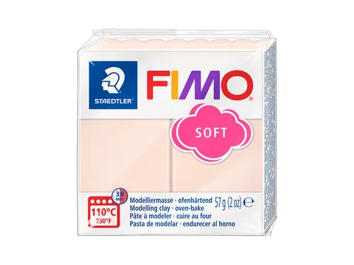 Boetseerklei Fimo soft 57 gram perzik