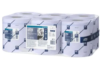 Poetspapier Tork M4 Reflex Plus Advanced 2-laags 450 vel blauw 473391 - 4