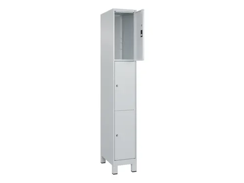 lockerkast,HxBxD 1950x300x500mm,1x3vakken,vak B 300mm,cil.-slot,voeten