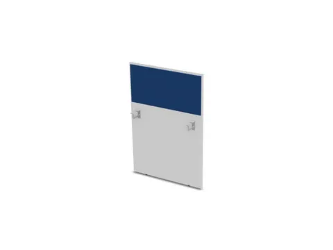 baliepaneel,v. bureau,aanbouw rechts,B 800mm,Bl-wit,BN6016-blauw