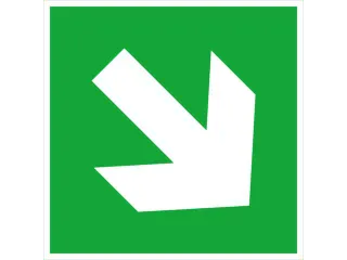 borden voor vluchtroutesignalering,Pijl,pijl omhoog/omlaag,sticker - 1