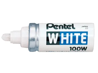 Viltstift Pentel 100W rond 4mm wit - 1