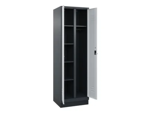 wasgoedverdeelkast,HxBxD 1950x600x500mm,vak B 300mm,draaigrendel