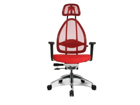 Bureaustoel Rood Zitting H X B X D 430-520X 480X 500Mm Netrug Synchroo