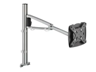 monitorarm,zuil/2-dlg. arm,systeemrailbevestiging,H 400mm - 1
