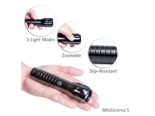 Zaklamp MAUL Kronos S LED 14cm lichtbereik 196m 3W