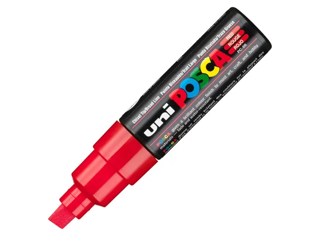 Marqueur peinture Posca PC-8K pointe large biseautée assorti 8pcs