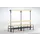 dubbele zitbank,HxLxD 1670x2000x725mm,houten lijst,RAL7016