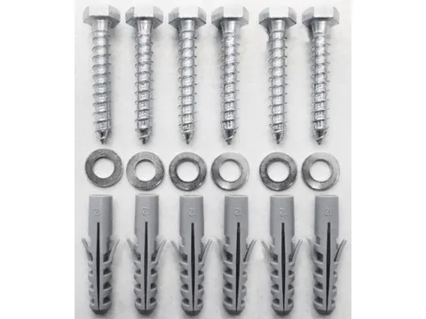 Schroevenset V. Kunststofbank M. 3Pootstellen