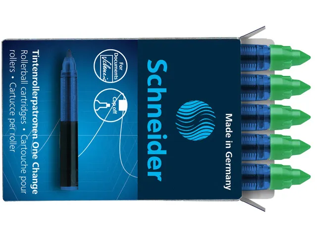 Cartouche Schneider One Change boite à 5 pcs vert