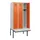 locker met bank,HxBxD 1950x900x815mm,3vak,vak B 300mm,cilinderslot