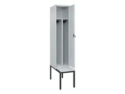 locker met bank,voor scheiding van kleding,HxBxD 2120x400x815mm,1vak