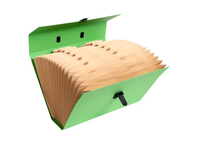 Sorteermap m/handvat 20 vak geass..