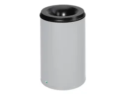 prullenmand zelfblussend 110 liter HxØ 750x465mm kop zwart grijs
