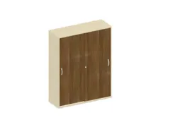 Schuifdeurkast 1540x1200x430mm Romp Esdoorn Decor Front Noten