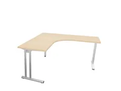 bureau in vrije vorm,HxBxD 740x1600x1600mm,vrije vorm,NE-esdoorn