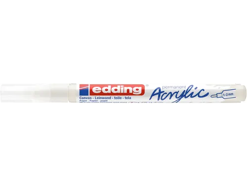 Acrylmarker edding e-5300 fijn verkeerswit