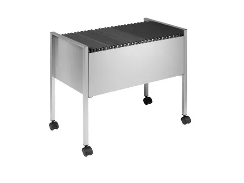 Hangmappentrolley Economy 30 A4 Metaal Zilver