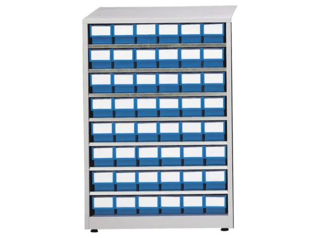 Stellingkast Hxbxd 410X605X870Mm 48Bakken Blauw Frame Ral7035