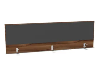 opzetpaneel bureau aanbouw achter NP-tiepolo nut antraciet 1800mm - 1