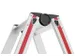 escabeau industriel,double face,2x7marches,Hauteur 1,12m,lisse L 1,79m
