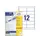 etiket Avery ILK 97x42,3mm 100 vel 12 etiketten per vel wit
