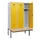 locker met bank,HxBxD 1950x1200x815mm,3vak,vak B 400mm,cilinderslot