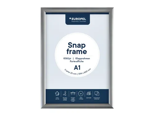 Europel Kliklijst Premium A1 25mm Zilver