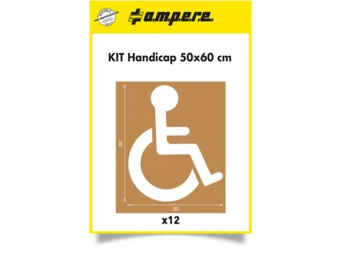 sjablonenset,rolstoelrijder,v. vloermarkeerapparaat,HxB 600x500mm
