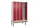 armoire vestiaire avec banc noir et blanc,HxlxP 2120x1200x815mm