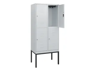 dubbeldekse locker,HxBxD 1950x800x500mm,2x2vak.,vak B 400mm - 2