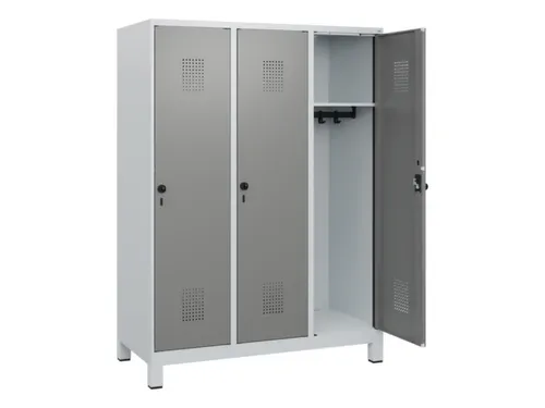 schoollocker,HxBxD 1630x1200x500mm,3vak,vak B 400mm,draaigrendel