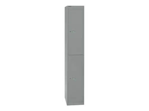 Dubbeldekse garderobekast,HxBxD 1802x305x457mm,1x2vak.,cil.-slot
