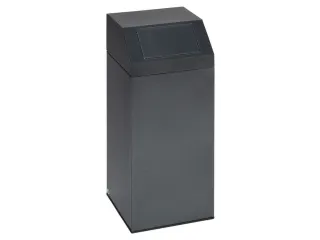 Afvalverzamelaar 76 Liter 890x380x380mm Sticker Metaal Antiekzilver - 1