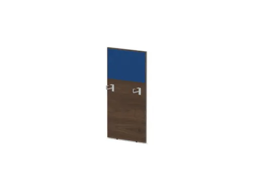 baliepaneel bureau aanbouw links 600mm NV bruin hickory BN6016-blauw