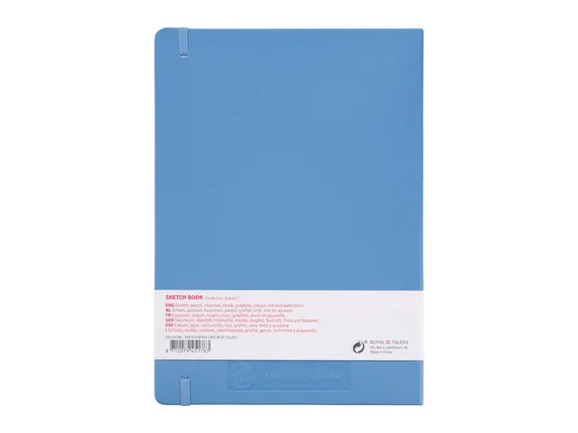 Schetsboek Talens Art Creation 80 witte vellen 140gr 210x300mm blauw