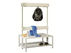 dubbele zitbank,HxLxD 1600x1000x770mm,onderstel RAL3000