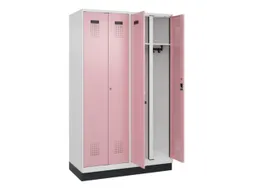 locker voor scheiding van kleding,HxBxD 1950x1200x500mm,4vak